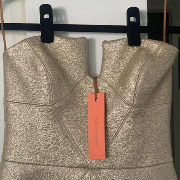 Manning Cartell Gold Strapless Dress in Flesh - Picture 3 of 7
